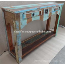 Recycled Wood Console Table